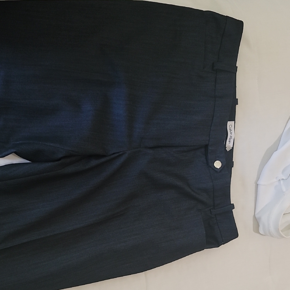 Calvin Klein Pants Classic Formal Wear NAVY BLUE